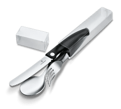 Victorinox 6.7192.F3 Set 3v1 - nazobčan nož, žlica in vilica