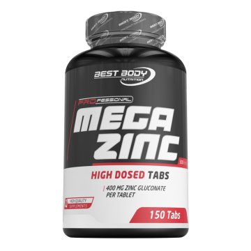 Best Body Nutrition Professional Mega Zinc Tabs - 150 - Cinkov Glukonat