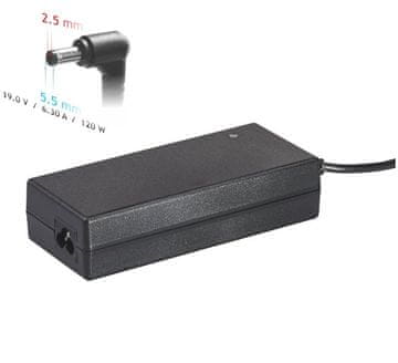Akyga Polnilec za prenosne računalnike 19V/6,3A/120W 5,5 x 2,5 mm za Fujitsu-Siemens/HP/Compaq/Toshiba