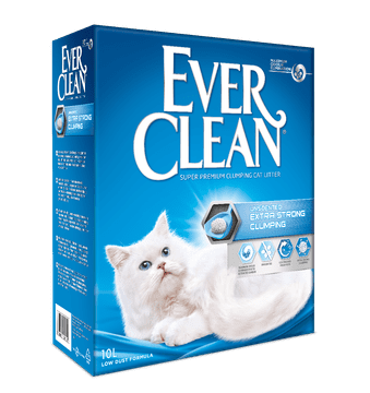 Ever Clean Extra Strong UNSCENTED pesek za mačke, neodišavljen - 10 L