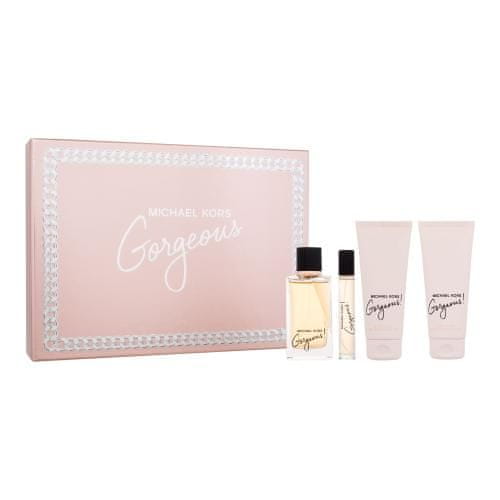 Michael Kors Gorgeous! Set parfumska voda 100 ml + parfumska voda 10 ml + losjon za telo 100 ml + gel za prhanje 100 ml za ženske