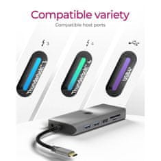 IcyBox IB-DK4061-CPD 12v1 USB Type-C priklopna postaja za prenosnike s Power Delivery do 100W