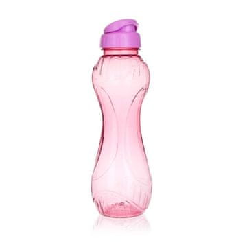 Banquet Plastična steklenica TREND 600 ml, roza, komplet 6 kosov