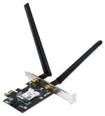 ASUS PCE-BE6500 Tri-Band mrežna kartica, BT 5.4, 6GHz, 160MHz, 4096-QAM, WPA3, PCIe (90IG09G0-MO0B00) - odprta embalaža