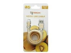 S-box 1.5m microUSB kabel zlati USB-10315G
