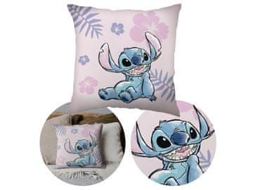 Disney Stitch DISNEY roza dekorativni vzglavnik 40x40 cm OEKO-TEX
