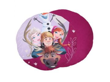 Disney Frozen Ledeno kraljestvo Vijolična okrogla blazina, dekorativna blazina, dekorativna 40 cm