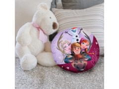 Disney Frozen Ledeno kraljestvo Vijolična okrogla blazina, dekorativna blazina, dekorativna 40 cm 