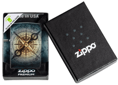 Zippo vžigalnik 48562 Compass Skull