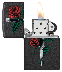 Zippo vžigalnik 49778 Rose Dagger Tattoo