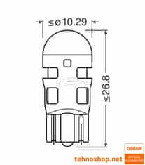 OSRAM DE ŽARNICA OSRAM LED W5W LEDriving SL 12V 0,6W 2825DRP-2BL W2.1x9.5d 2BL