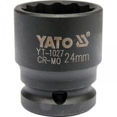 YATO Podaljšek 1/2" udarni nastavek 12 mm globok 24 mm CrMo