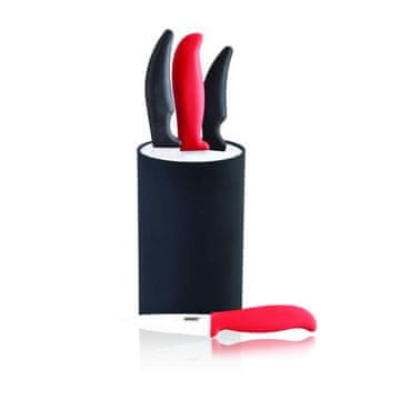 Banquet Stojalo za nože CULINARIA Black 18 cm, s ščetinami, komplet 2