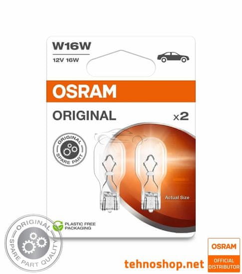 Osram ŽARNICA W16W 921-2BL ORIGINAL 12V W2.1X9.5d 2BL