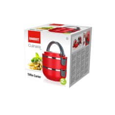 Banquet Plastična posoda CULINARIA Red 1,2l, 2 dela, komplet 3 kosov