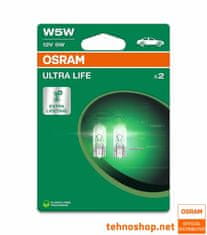 Osram ŽARNICA W5W 2825ULT-2BL ULTRALIFE 12V W2.1X9.5d 2BL