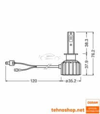 Osram LED KIT KOMPLET LEDriving HLT BRIGHT H1 64155DWBRT-2HFB LED 13W 24V P14.5s 2HFB
