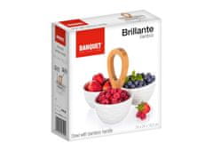 Banquet Razdeljena skleda 24x24x18cm porcelan/bambus BRILLANTE