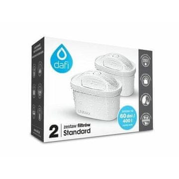 DAFI Dafi Unimax filter cartridge 2 kosa za učinkovito filtracijo vode - ogljikov filter, 200 l življenjske dobe