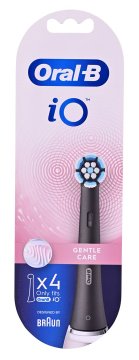 Braun Nadomestne glave za ščetke ORAL-B iO Gentle Care, črne, 3 mesečno obdobje čiščenja