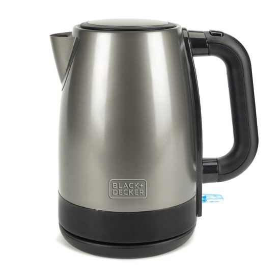 Black+Decker Električni kuhalnik vode Black+Decker BXKE2201E, nerjaveče jeklo, prostornina 1,7 L, moč 2200 W, enostavno čiščenje