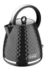 Amica Kuhalnik Amica KF 3030, 1.7 L, 2200 W, črn, zaščita pred pregrevanjem in suhim kuhanjem, 360° rotirna osnova