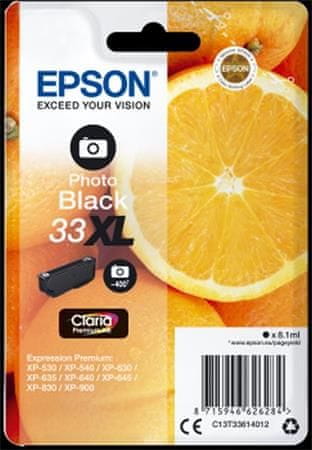 Epson kartuša T3361 photo black XL (oranžna)