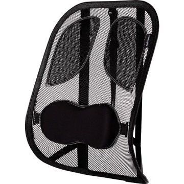 Fellowes Fellowes profesionalni mrežasti naslon za hrbet s foam polnilom, črn - ergonomijska podpora za udobno sedenje