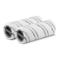 Kärcher Komplet valjčnih krtač za ročne sesalnike Kärcher 2.055-007.0, plastika in mikrovlakna, 2 kosi, sivo-bela