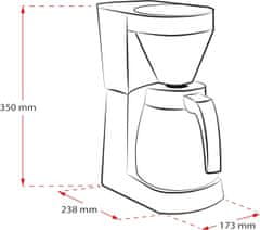 MELITTA Melitta Easy II Termo Pultni Kavni Aparat Črni - Kapaciteta 1 L, 1050 W, S funkcijo ohranjanja toplote