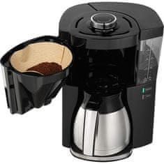 MELITTA Melitta 1025-16 Drip kavni aparat 1,25 L, 10 skodelic, nastavljiva moč kave, srebrna/črna, 1080 W, countertop