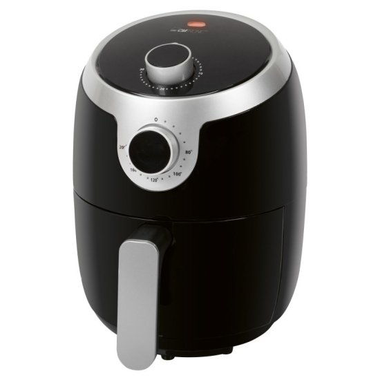 Clatronic Friteza na vroč zrak Clatronic FR 3769 H, 1.8 L, 1000 W, Črna, z nastavljivim termostatom in funkcijo peke.