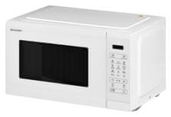 Sharp Mikrovalovna pečica Sharp YC-MG252AE-C s funkcijo žara, 25L, 900W, bela, digitalni upravljalnik, 12 programov kuhanja