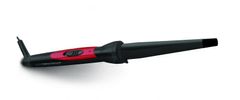 Esperanza Curling železo Esperanza SALMA, črno-rdeče, 25 W, s keramično prevleko, koničaste oblike, za vse tipe las, dolžina kabla 1,7 m.