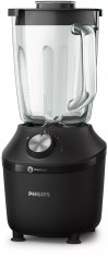 Philips Mikser Philips 3000 serije HR2291/01 ProBlend Crush, 600 W, 2 L, črni, stekleni posod, 4 rezila, združljiv z pomivanjem v pomivalnem stroju