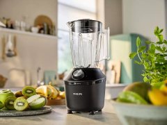 Philips Mikser Philips 3000 serije HR2291/01 ProBlend Crush, 600 W, 2 L, črni, stekleni posod, 4 rezila, združljiv z pomivanjem v pomivalnem stroju