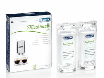 De'Longhi EcoDecalk 2x100ml - Dezinfekcija in zaščita za kavne aparate, varno in učinkovito čiščenje