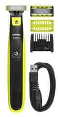Philips Philips Norelco OneBlade QP2824/20 za obraz in telo, vodoodporen, ergonomski, z namažnim sistemom in dodatki