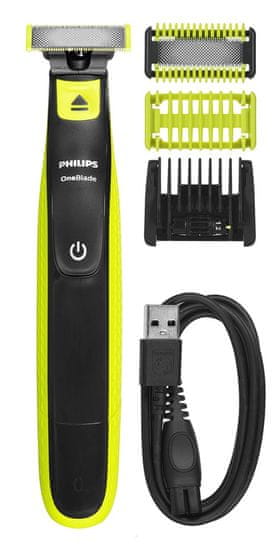 Philips Philips Norelco OneBlade QP2824/20 za obraz in telo, vodoodporen, ergonomski, z namažnim sistemom in dodatki