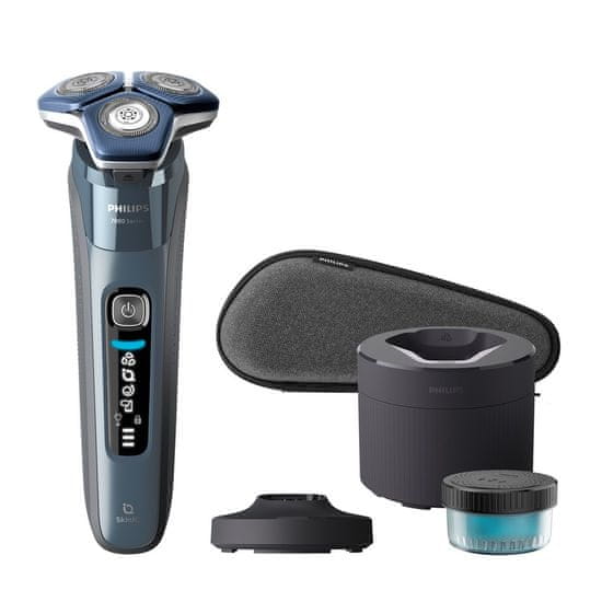 Philips Philips SHAVER Series 7000 S7882/55 - Wet & Dry električni brivnik s čistilno postajo in torbico