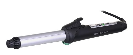 Braun Braun Satin Hair 7 CU 710 (EC 1) Curling Iron - Črna in Srebrna, 5 nastavitev temperature, Keramični grelni sistem, 2 m kabel