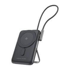 Choetech B735 magnetni powerbank 10000mAh 20W PD + kabel USB-C (črn)