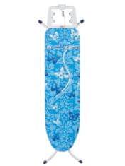 Leifheit LEIFHEIT AirBoard M Kompaktna likalna deska, modra, nastavljiva višina, z nosilcem za likalnik, zložljiva