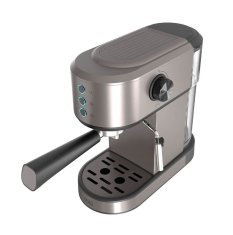 Black+Decker Črni+Decker BXCO1350E napreden kavni aparat z mlečnim penilcem, 2 skodelici, 20 barov, hitro segrevanje, srebrna barva