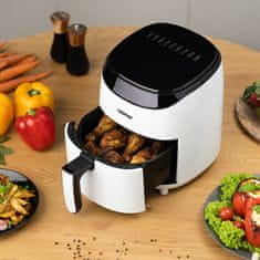 Zelmer Zelmer ZAF3551W nizkokalorična friteza 3,5 L, 1200 W, samostojna, črna/bela, digitalni zaslon, 9 programov