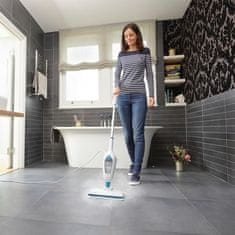 Black+Decker Črni in Decker FSMH13E10 parni čistač 1300 W - bela, 9 dodatkov, hitra ogrevanje, dolžina kabla 4,8 m, idealen za čiščenje.