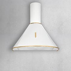 Akpo Kaminasti nape Akpo WK-4 Dandys GOLD 60 cm, moč 450 m3/h, bela, LED luči, 3 hitrosti, aluminijasti filtri, energijska učinkovitost D