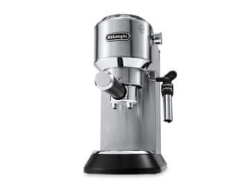 De'Longhi De’Longhi Dedica Style EC 685.M polavtomatska espresso kuhalnica, 1.1 L, srebrna/črna, z integriranim penilnikom za mleko