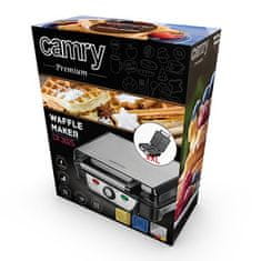 Camry Vafeljnik Camry CR 3025, 4 vaflje, črna, moč 1500 W, nastavljiv termostat, enostavno čiščenje, indikatorji LED