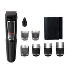 Philips Philips MULTIGROOM Series 3000 8-v-1, frizura in obraz MG3730/15, črn, samostojni, moč: AC, baterija NiMH, vključuje 8 nastavkov
